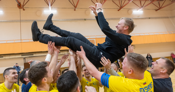 Futsal čempionų treneris Tadas: kartais privalai būti despotu